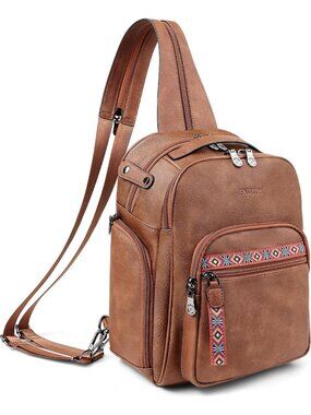 Stylish Large Leather Sling Bag for Women, 11L Crossbody Purse, Chic & Versatile